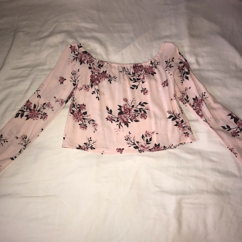 Kendall and Kylie Floral Off the Shoulder Top